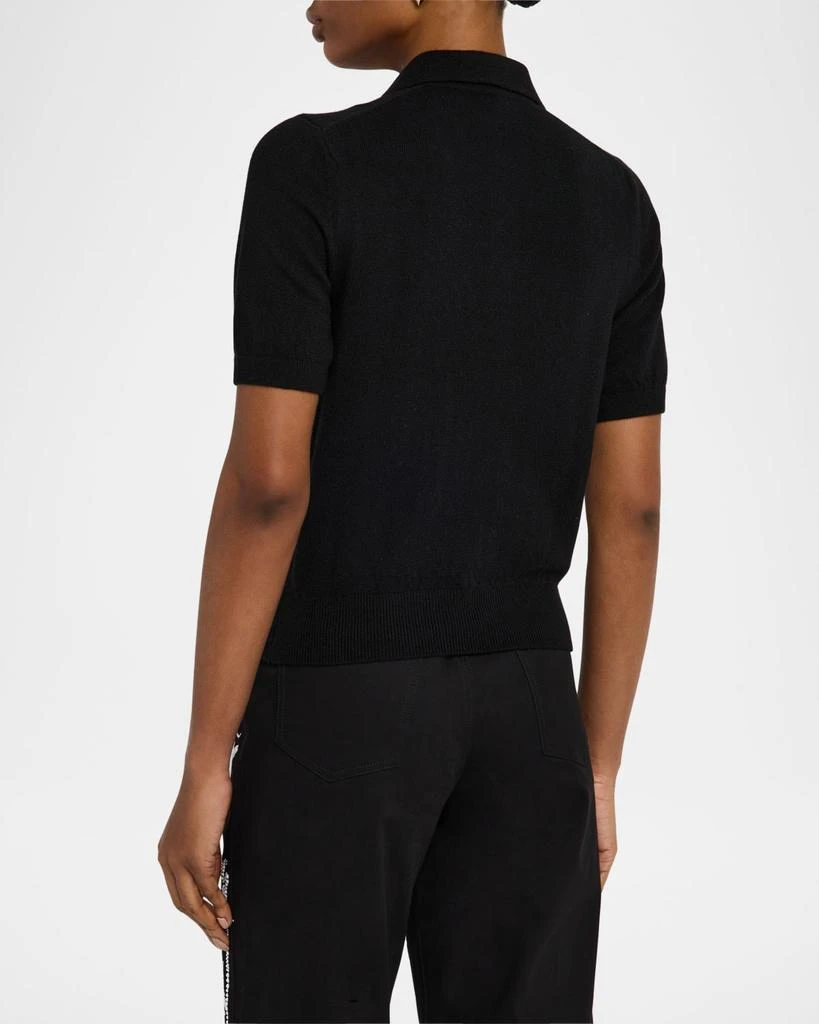 Libertine Still Life Embellished Cashmere Polo Sweater 3