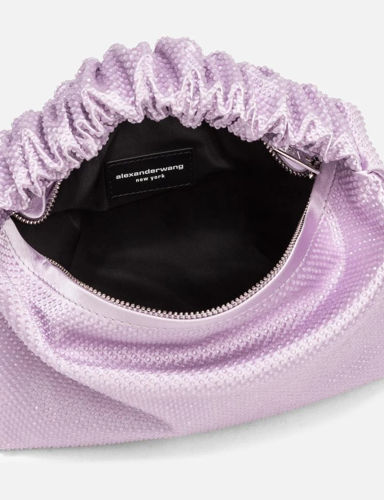 Alexander Wang Satin Scrunchie Mini Bag with Clear Beads 4