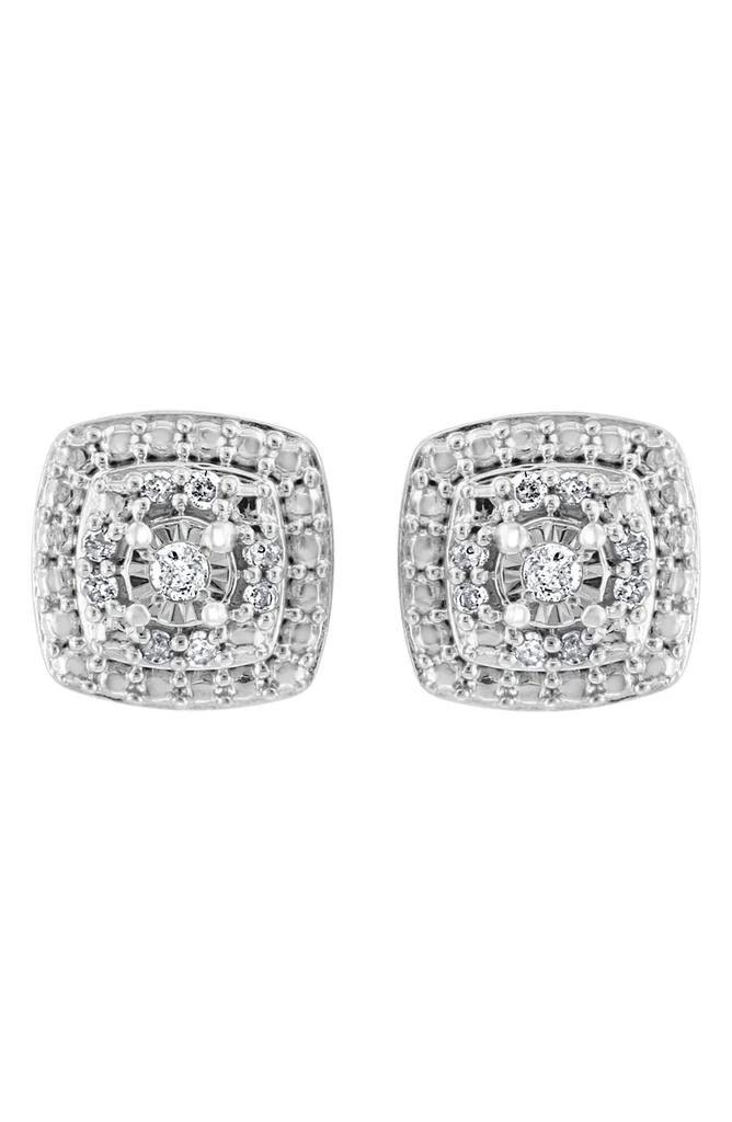 Effy Sterling Silver Diamond Earrings - 0.10 ctw 1
