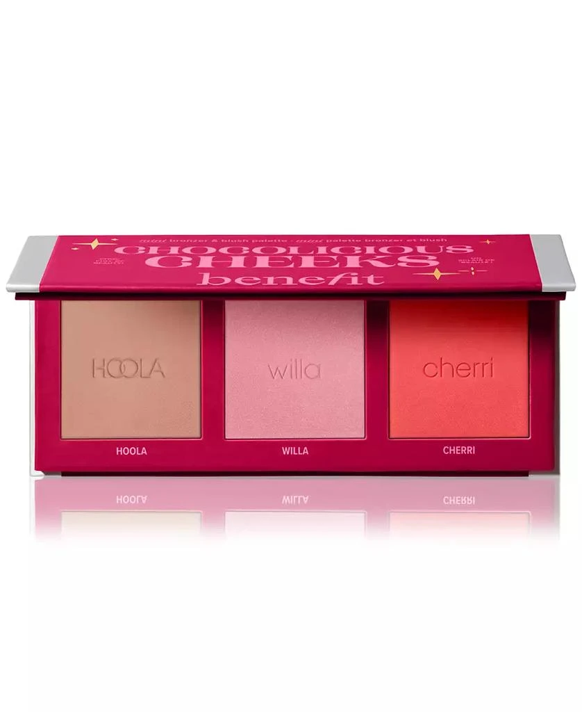 Benefit Cosmetics Chocolicious Cheeks Mini Bronzer & Blush Palette 3