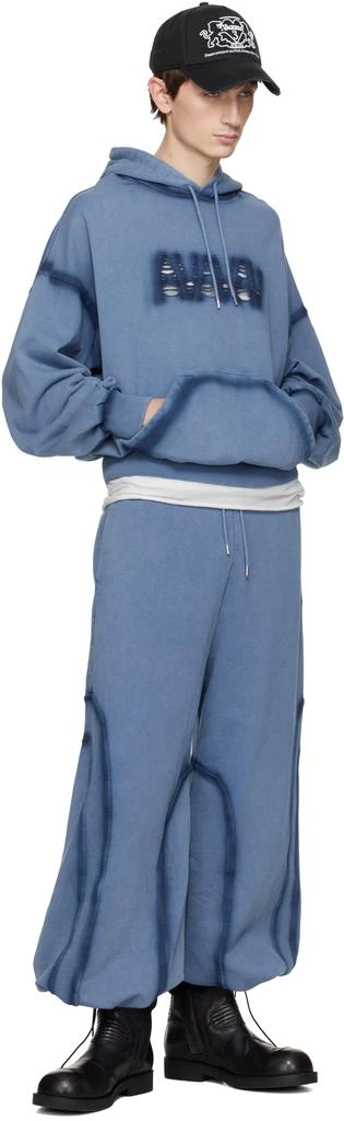 AVAVAV Blue Relaxed Drawstring Lounge Pants 5