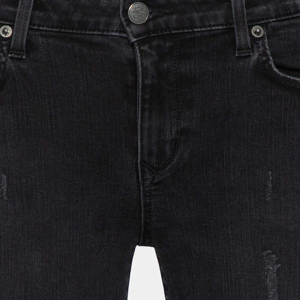 Lovers + Friends Lovers + Friends Black Denim Distressed Skinny Ricky Jeans M 4