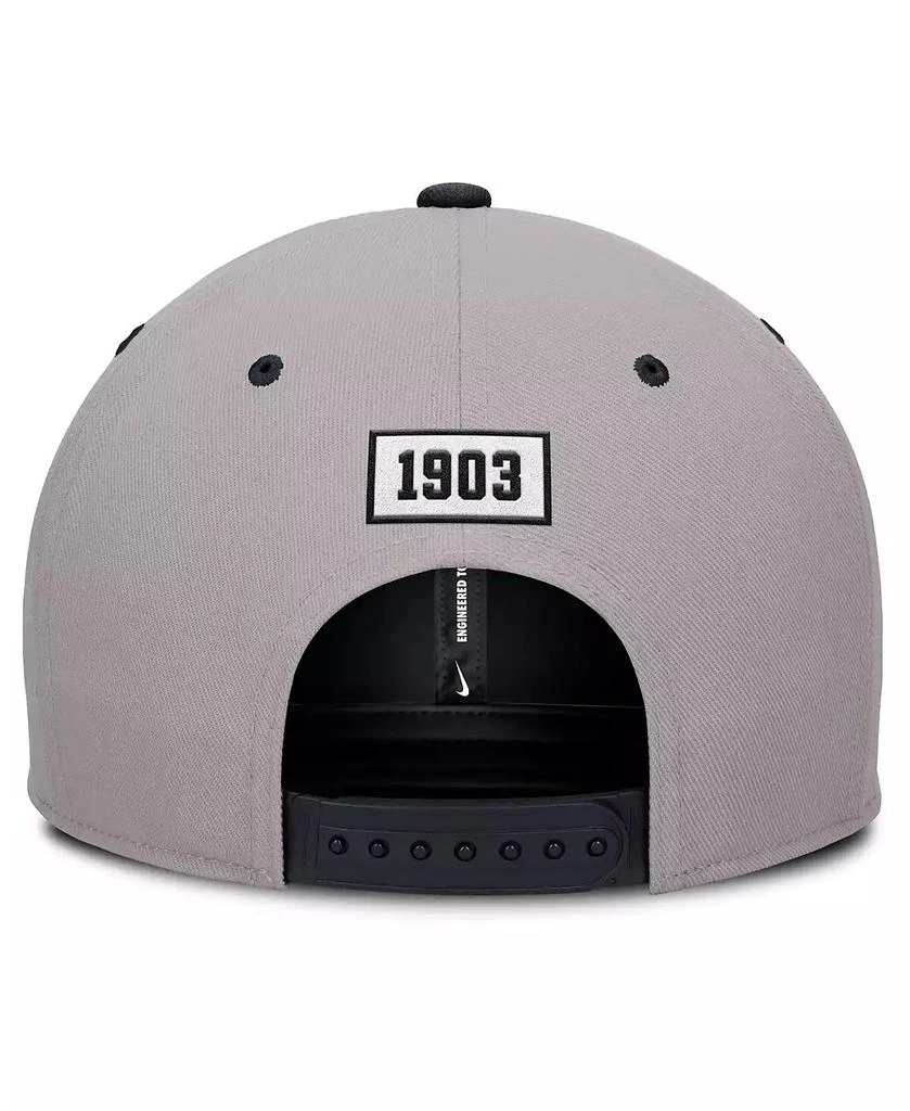 NIKE Men's Gray/Navy New York Yankees Cooperstown Collection Pro Performance Snapback Hat 2