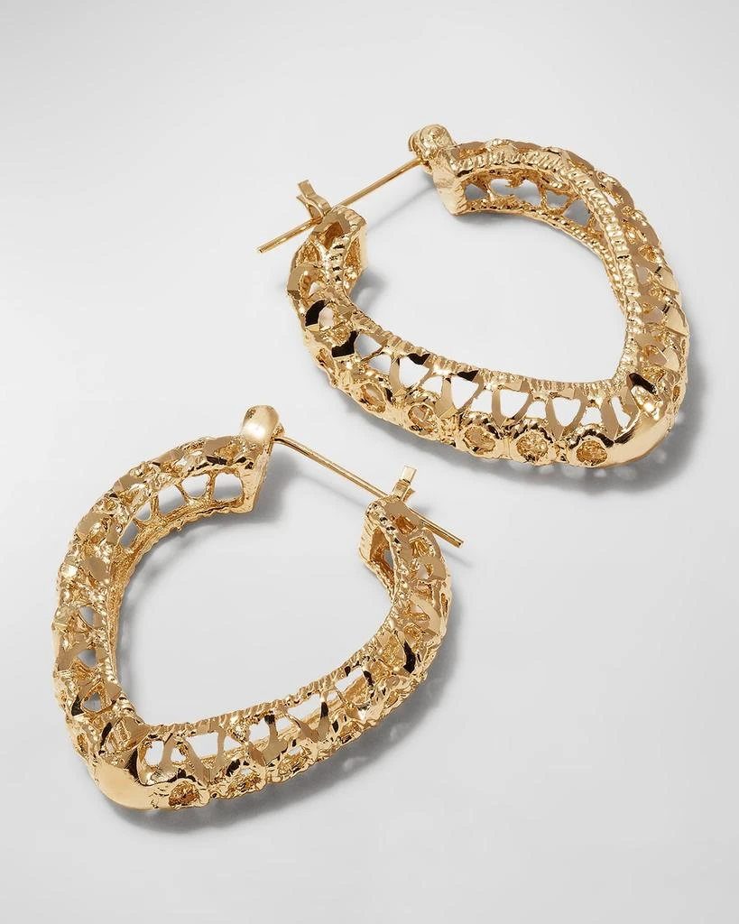 Devon Leigh Filigree Hoop Earrings 3