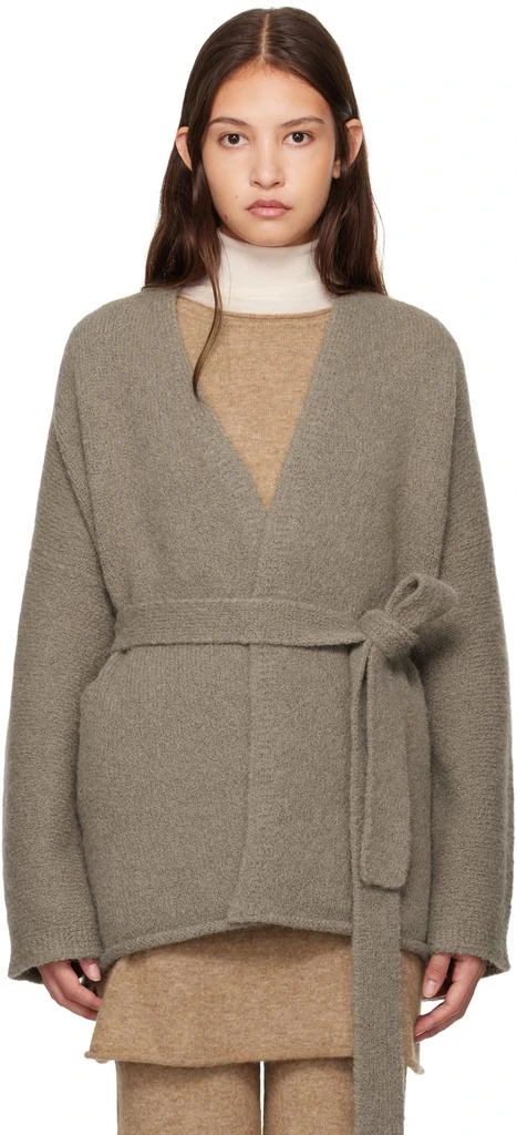 LAUREN MANOOGIAN Gray Coto Cardigan 1