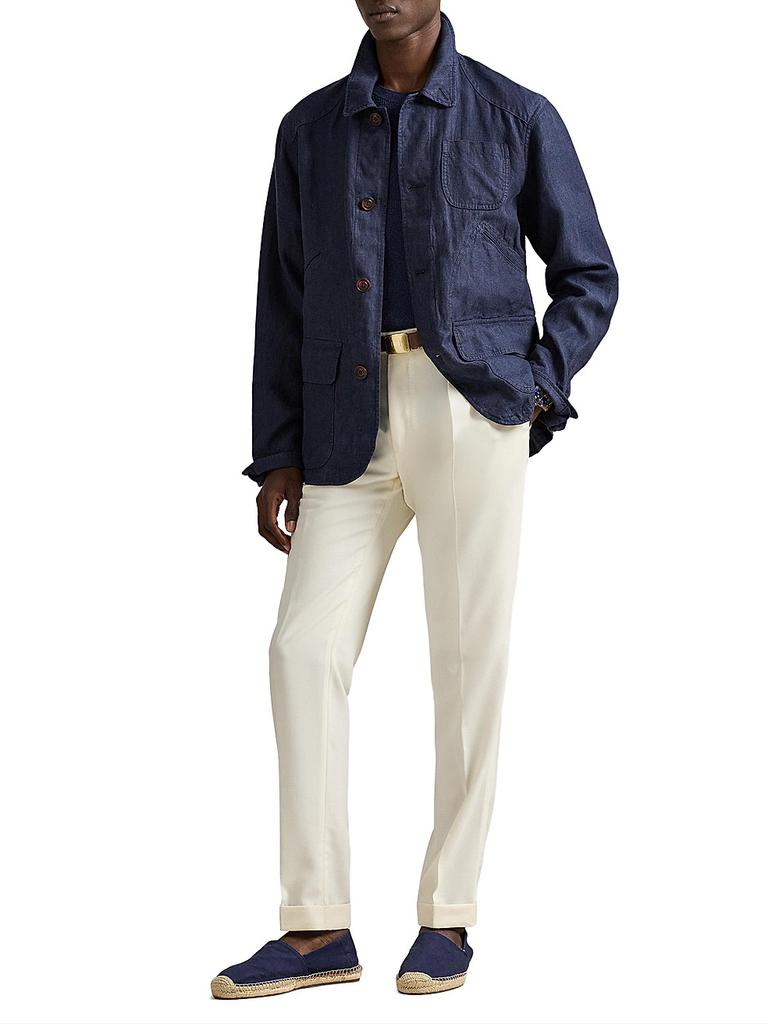 Ralph Lauren Herringone Linen 5-Pocket Work Jacket