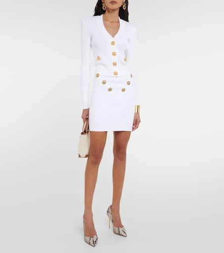 Balmain Ribbed-knit cardigan 2