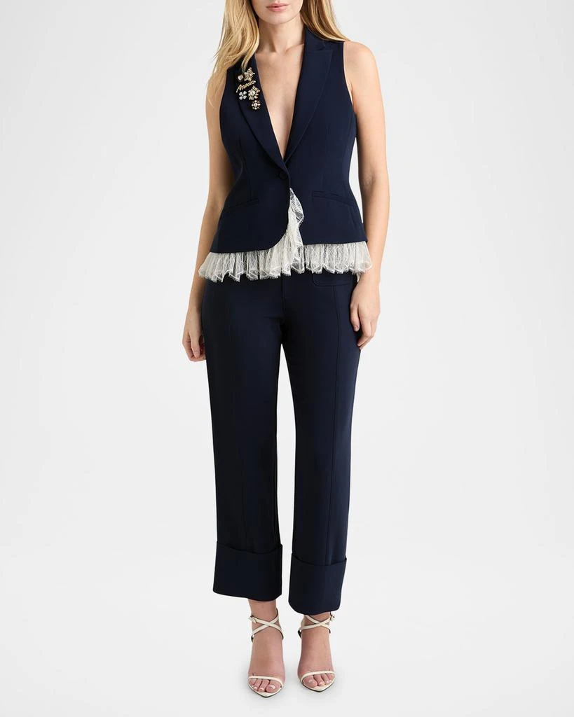 Cinq a Sept Roxie Lace-Trim Vest 2