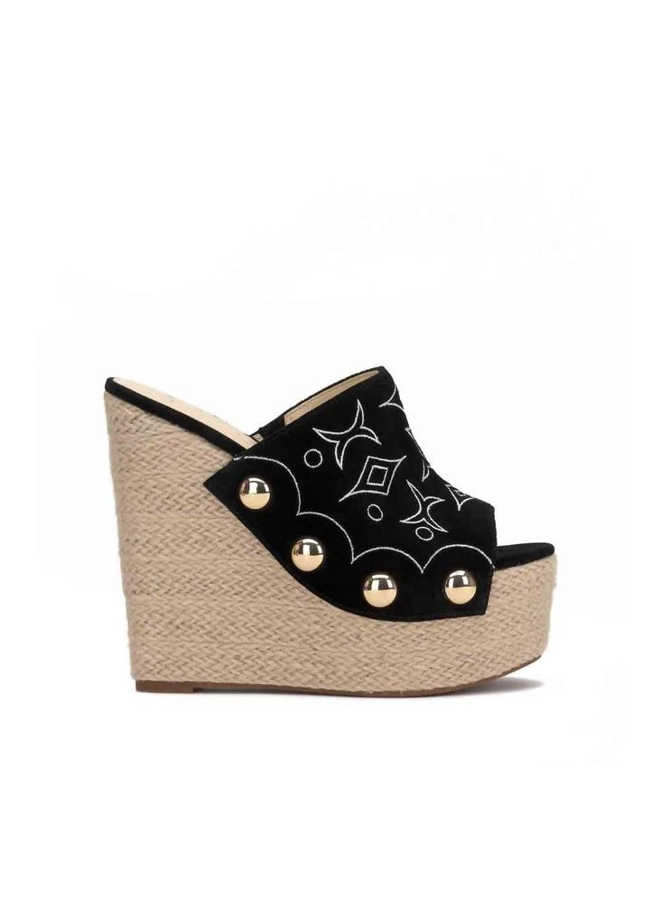 Jessica Simpson Women's Vadim Espadrille Wedge Heels In Black 3