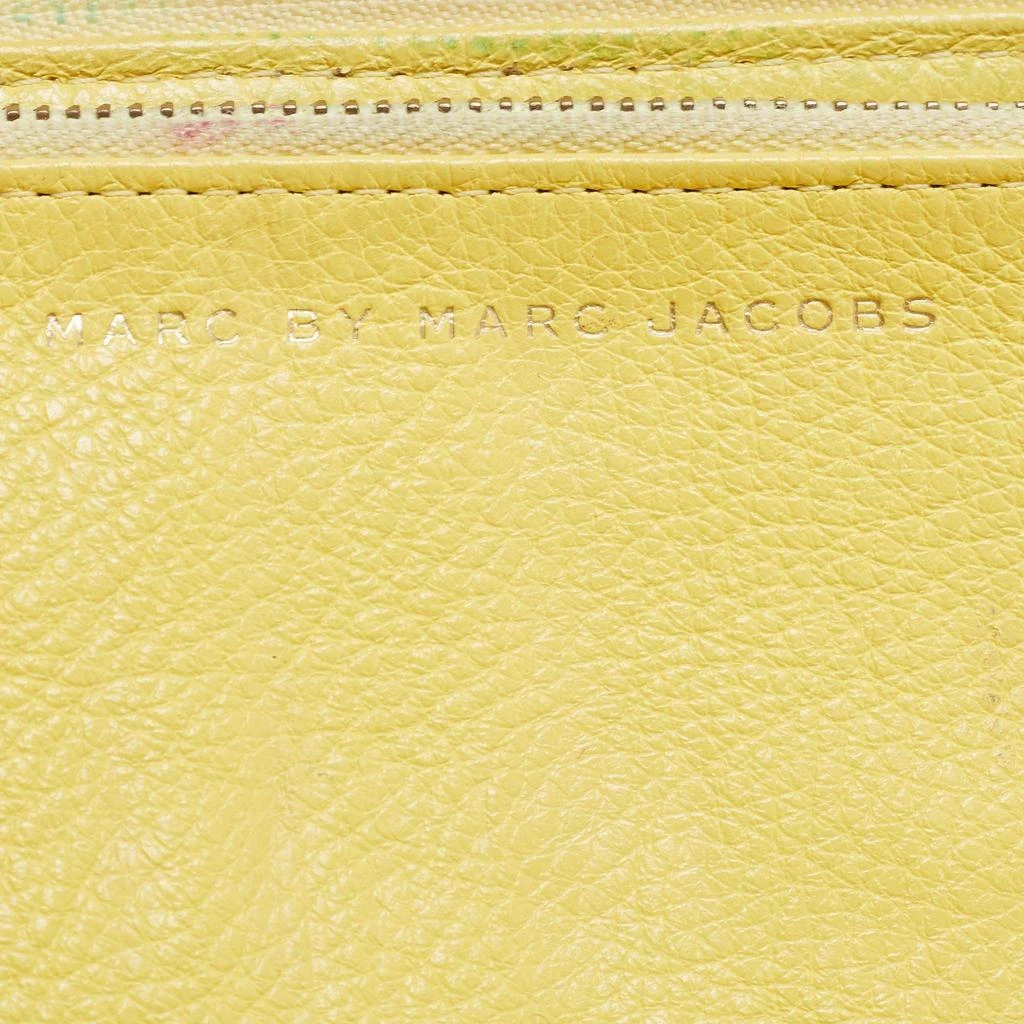 Marc Jacobs Marc by Marc Jacobs Yellow Leather Classic Q Zip Around Wallet 9