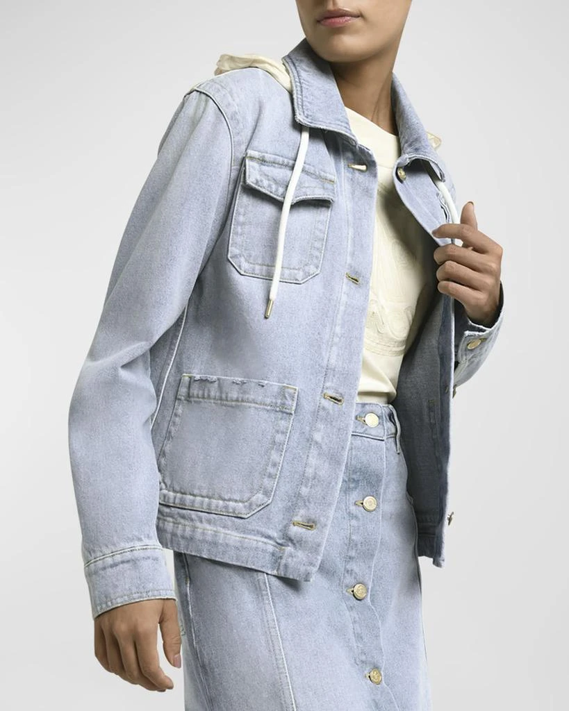 Moncler Melissa Hooded Denim Jacket 2