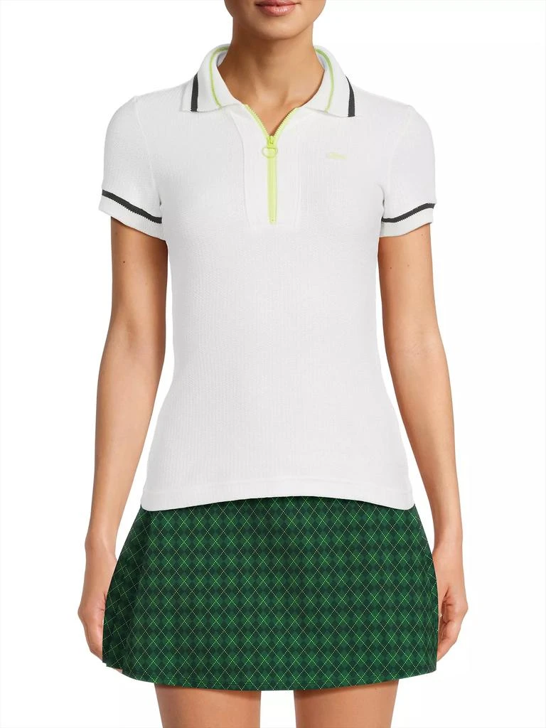Lacoste Knit Half-Zip Polo Top 3
