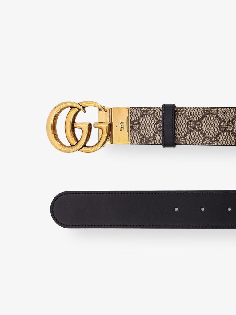 Gucci Leather and Supreme GG fabric reversible belt