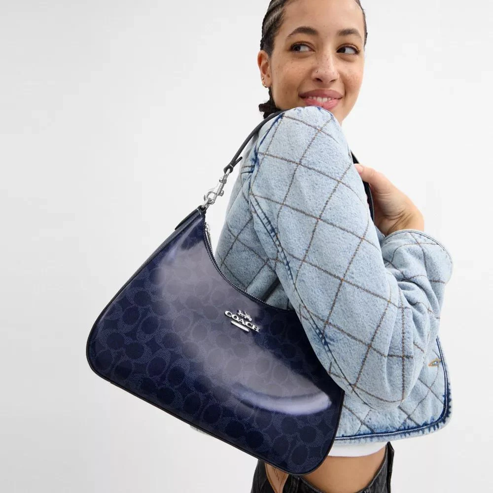 Coach Teri Hobo Bag In Signature Canvas 3