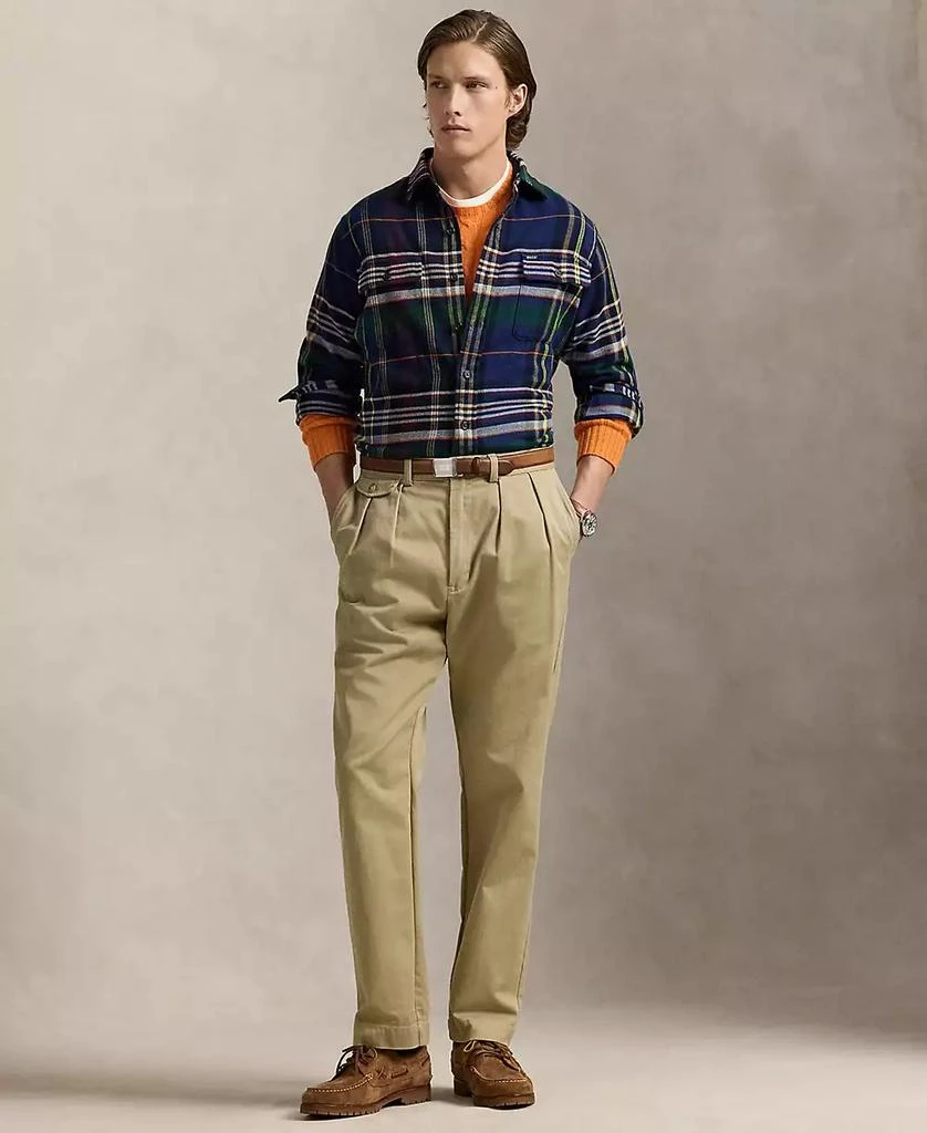Ralph Lauren Men's Classic Plaid Brushed Flannel Workshirt 4