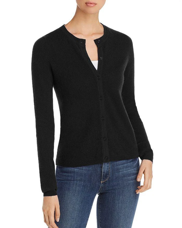 Bloomingdale's C by Bloomingdale's Crewneck Cashmere Cardigan - Exclusive 1