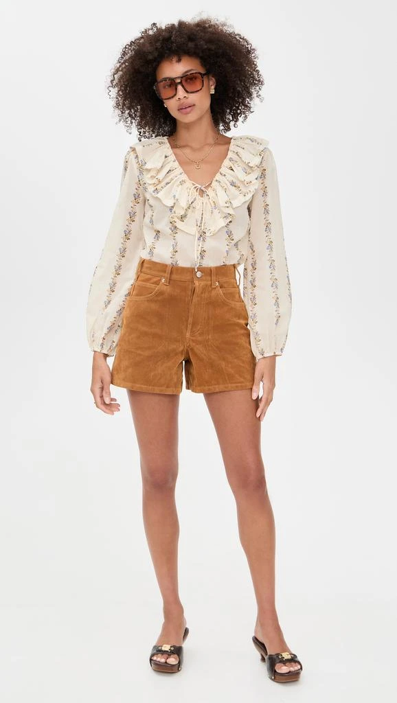 Wayf Abby Ruffle Blouse 4