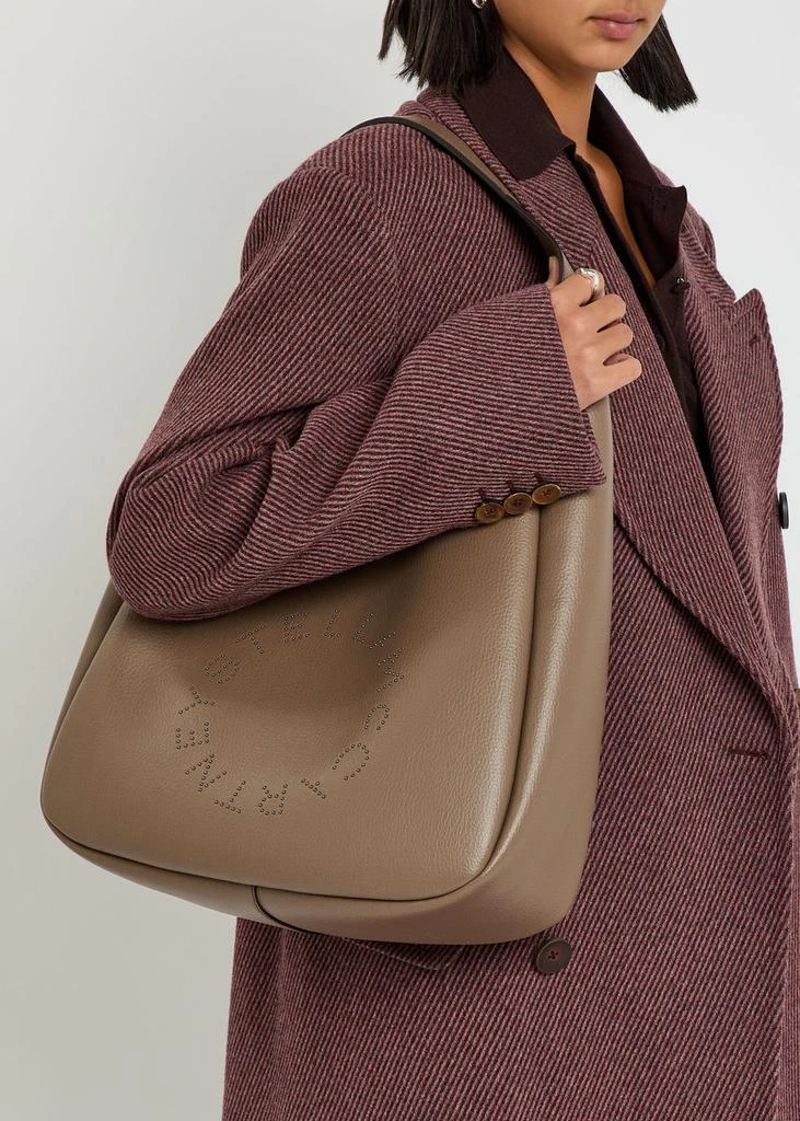 Stella McCartney Logo large faux leather shoulder bag 6