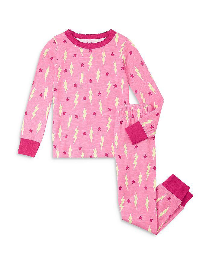 Hatley Girls' Lightning Bolts & Stars Stretch Pajamas - Little Kid, Big Kid