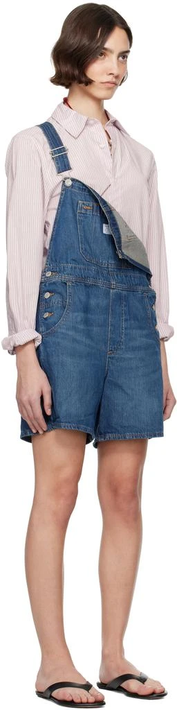 Levi
s Blue Utility Shortall Denim Overalls 2