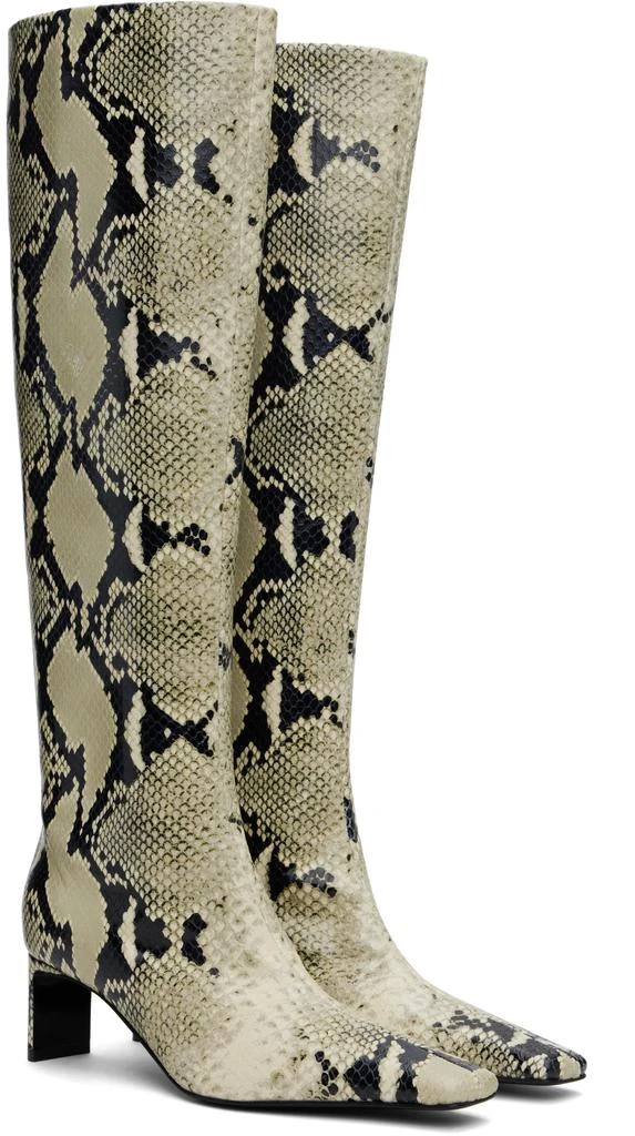 Khaite Khaki Ona Knee-High Boots 4