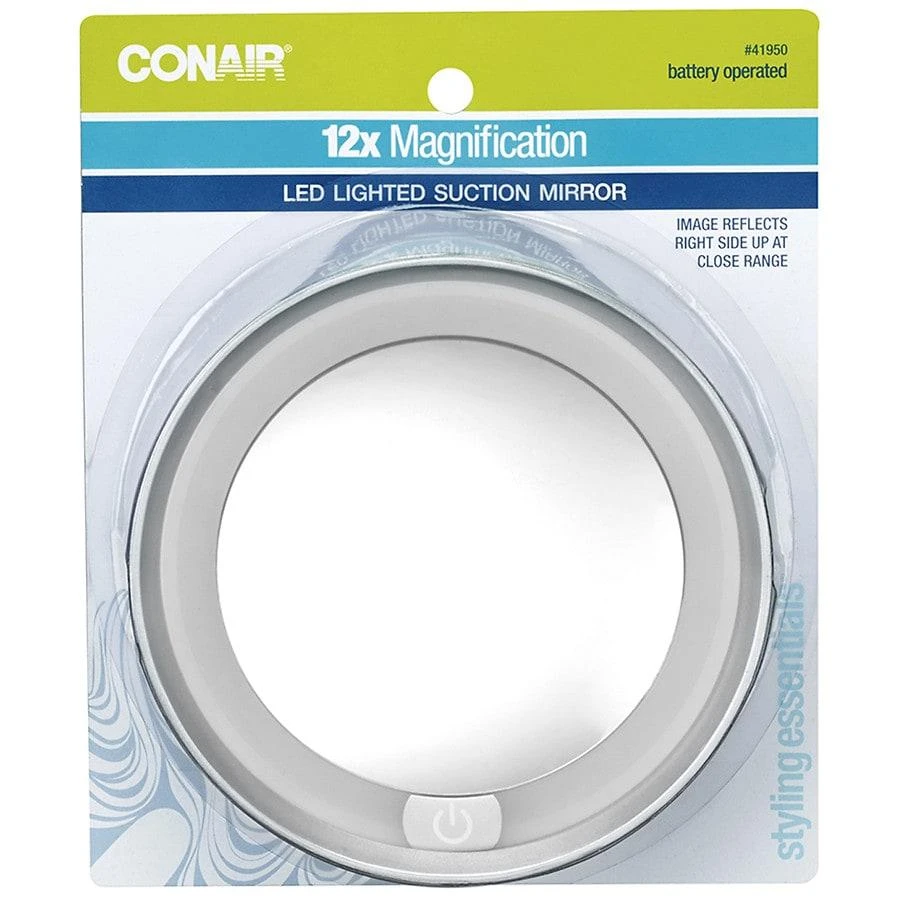 Conair LED Lighted 12x Magnification Mirror with Suction Cup 1