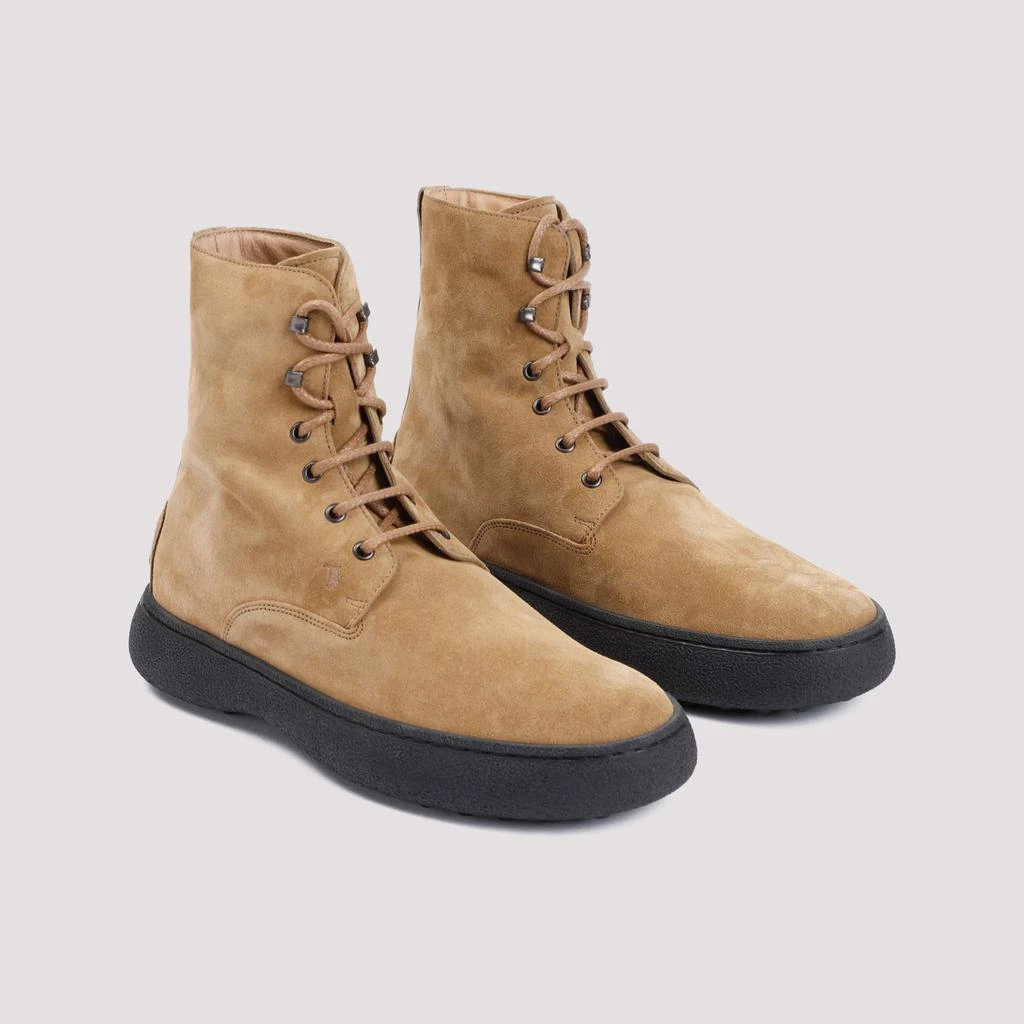 Tod's Brown Winter Gommino Suede Leather Boots 5
