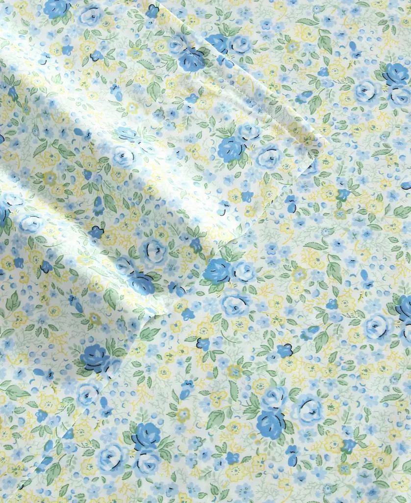 Laura Ashley Rowena 300-Thread Count Cotton Sateen 4-Pc. Sheet Set 3