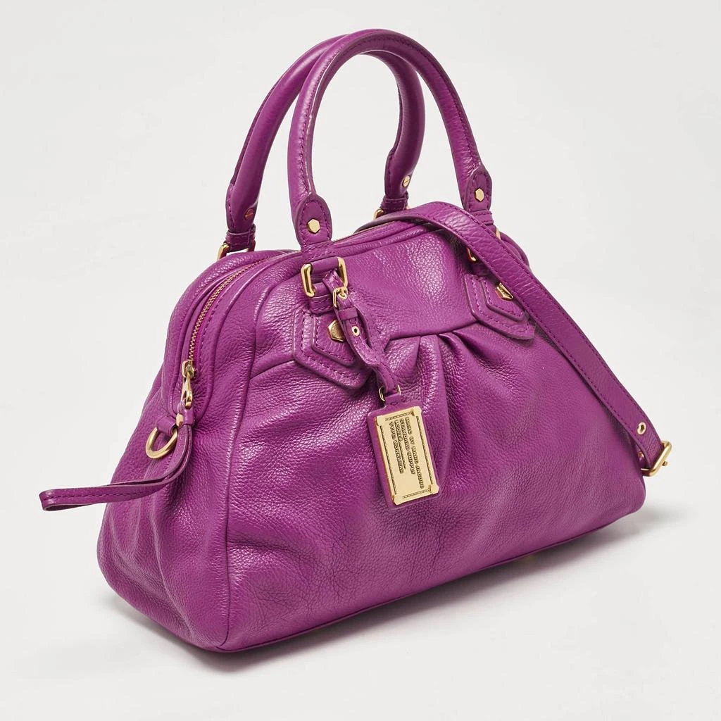 Marc Jacobs Marc By Marc Jacobs Purple Leather Classic Q Groovee Satchel 2