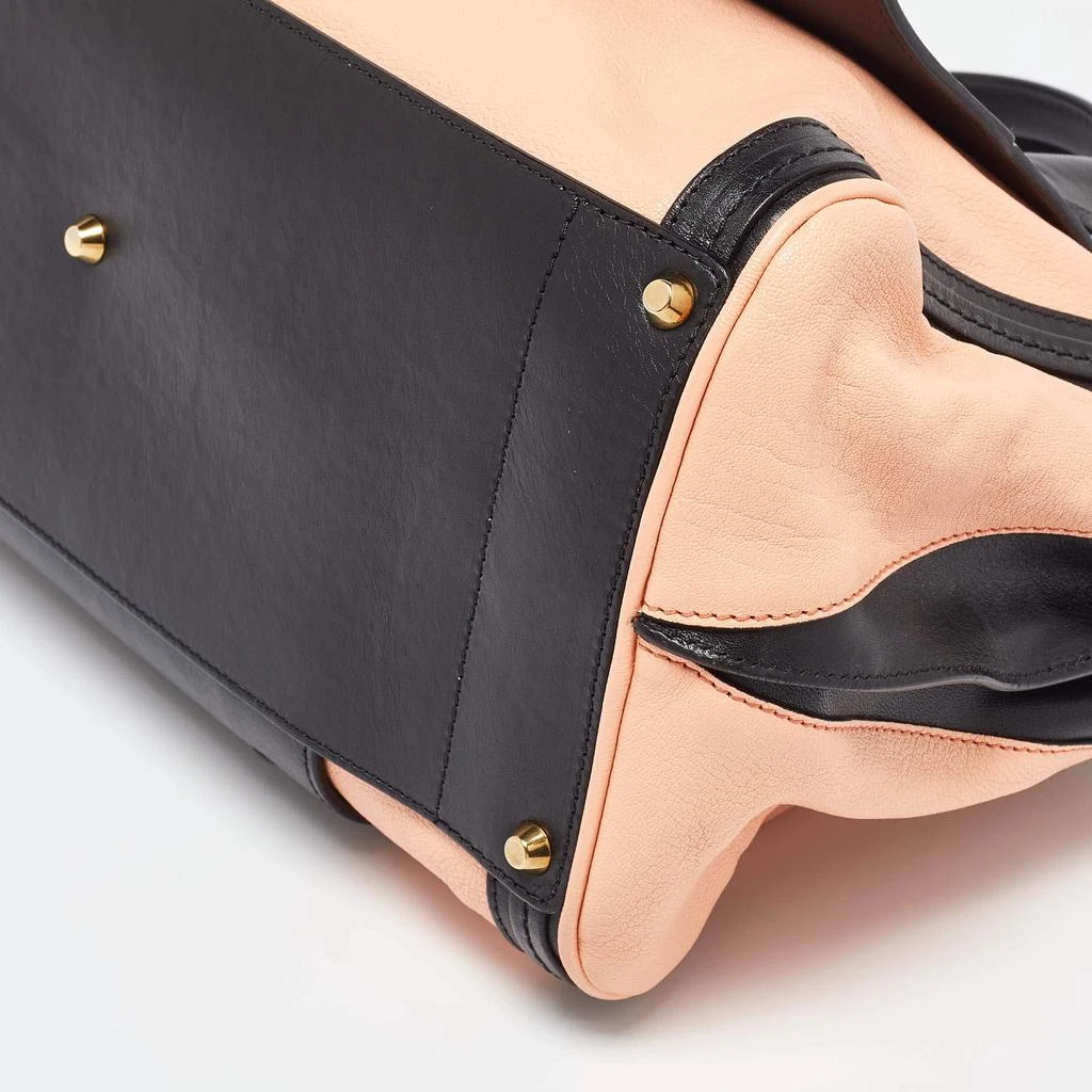 Chloé Chloe Orange/Black Leather Alice Satchel 16