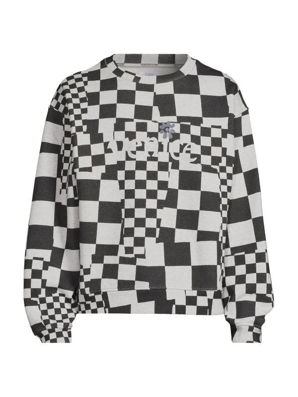 ERL Venice Checked Cotton Sweater 7