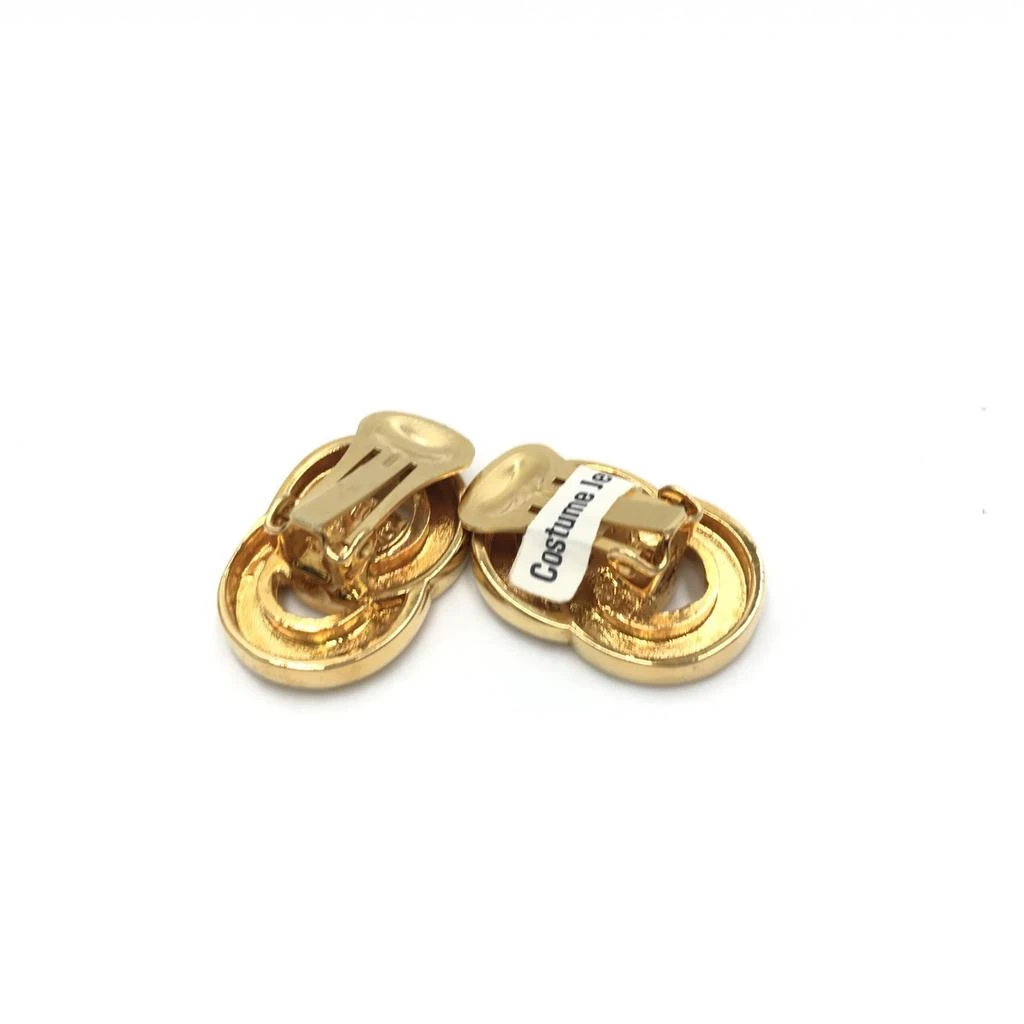 Celine Tone Double Round Motif Women
s Earrings (Pre-Owned)