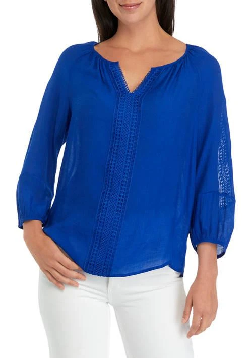 AGB Womens 3 4 Sleeve Blouse 1