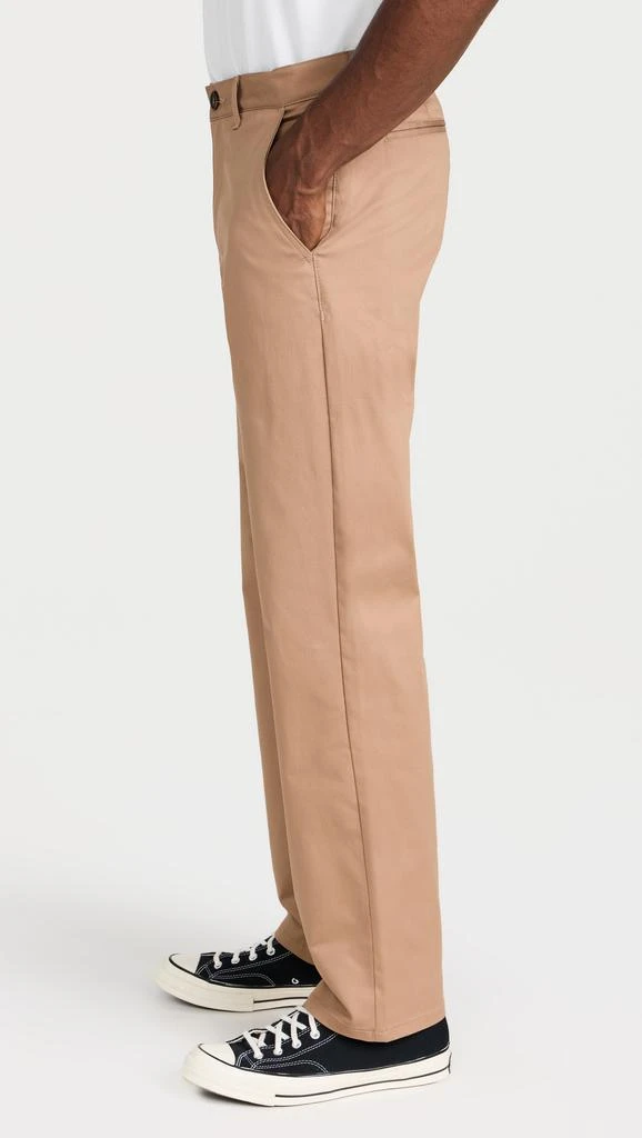 Naked & Famous Straight Chino Beige Stretch Twill Trousers 3
