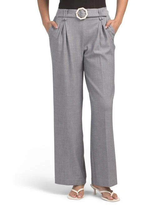 Rachel Zoe Wide Leg Pants With Marble Belt Details 1