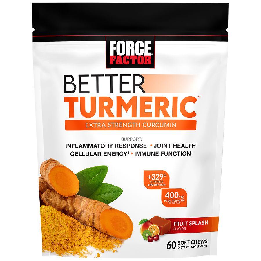 Force Factor Better Turmeric Soft Chews Fruit Splash