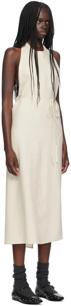 Baserange Off-White Apron Midi Dress 2