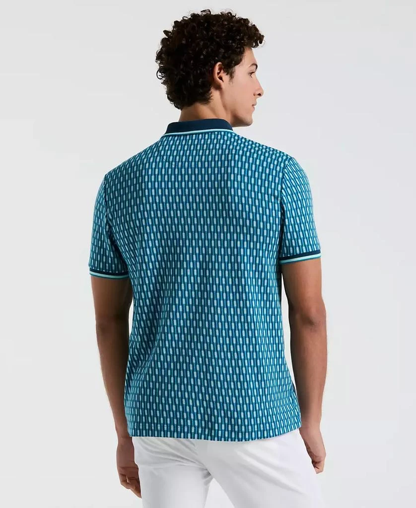 Original Penguin Men
s Slim Fit Short Sleeve Tipped Jacquard Polo Shirt 2
