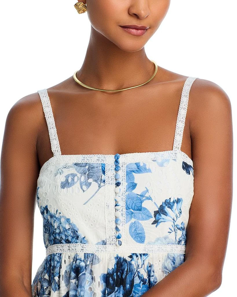Alice + Olivia Fallon Square Neck Babydoll Dress 2