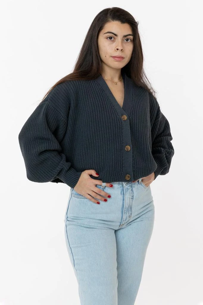Los Angeles Apparel FM35GD - Fisherman Cropped Cardigan 5