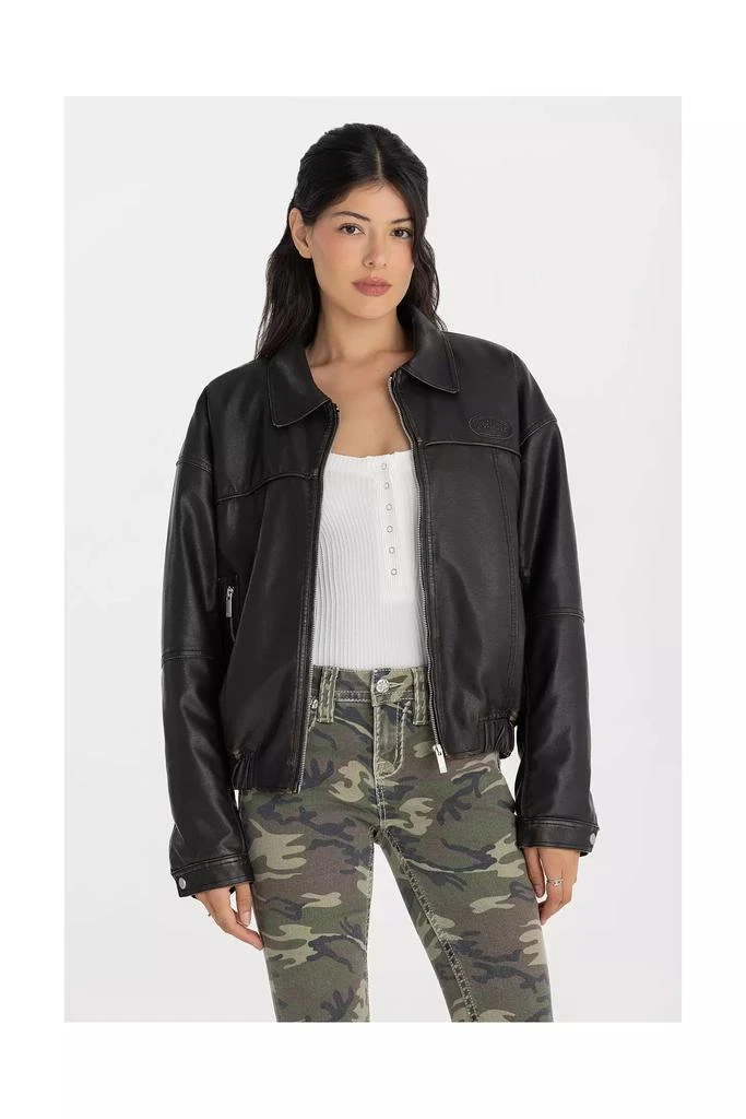 Miss Me Miss Me Ember Leather Jacket