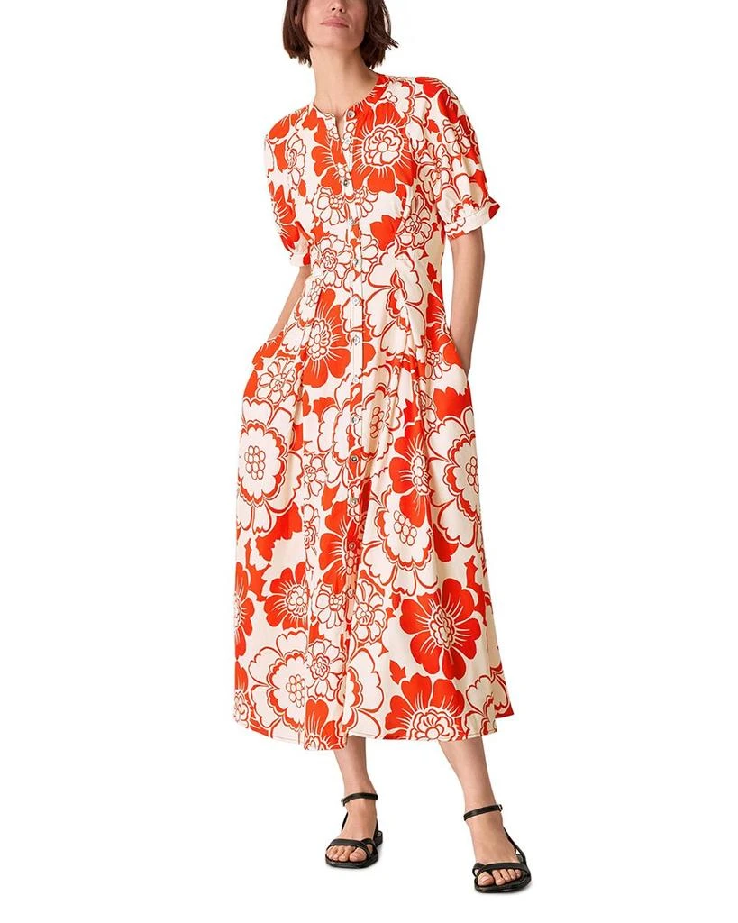 Whistles Bloom Floral Midi Dress 1