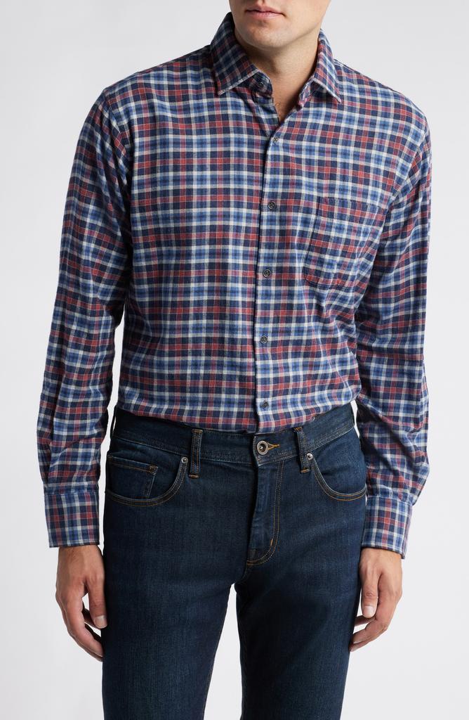 Peter Millar Gander Plaid Twill Sport Shirt