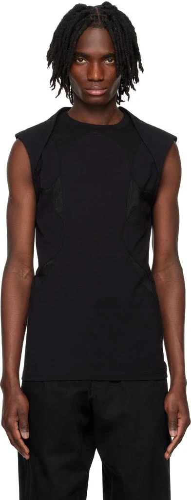 Heliot Emil Black Evolute Tank Top 1