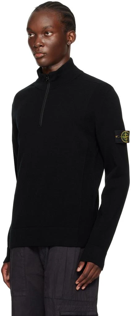 Stone Island Black Logo Patch Sweater 4