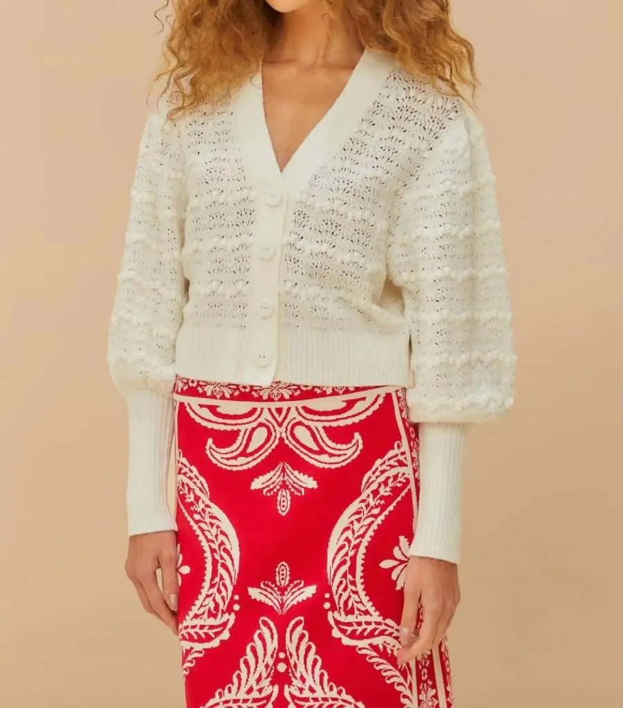 Farm Rio Farm Rio - Mix Lace Stitch Cardigan