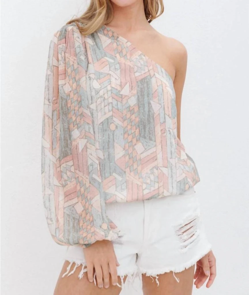 Blue B Blue B - Yoryu Chiffon One Shoulder Blouse 2