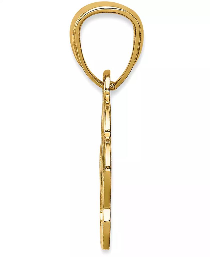 Macy's Paw Print Openwork Charm Pendant in 14k Yellow Gold