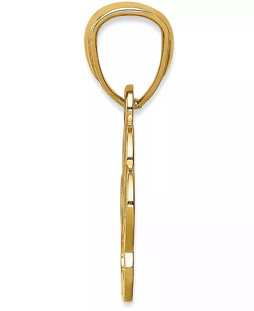 Macy's Paw Print Openwork Charm Pendant in 14k Yellow Gold 2