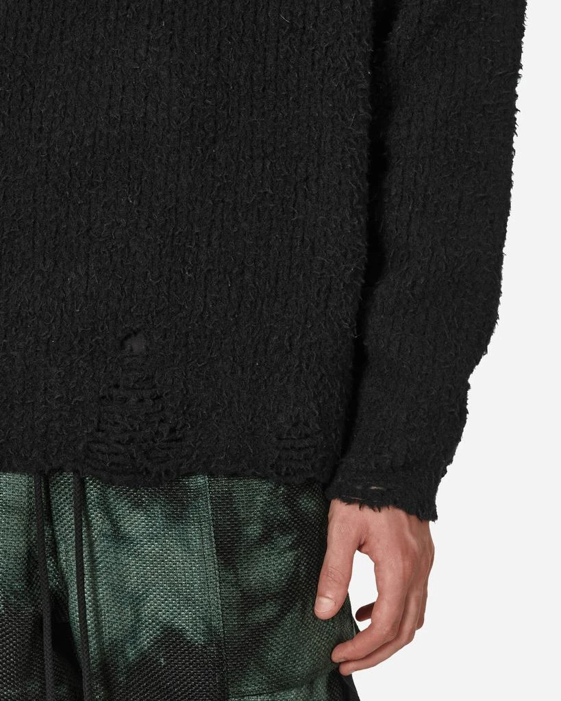 Song for the Mute Boucle Oversized Sweater Black 5